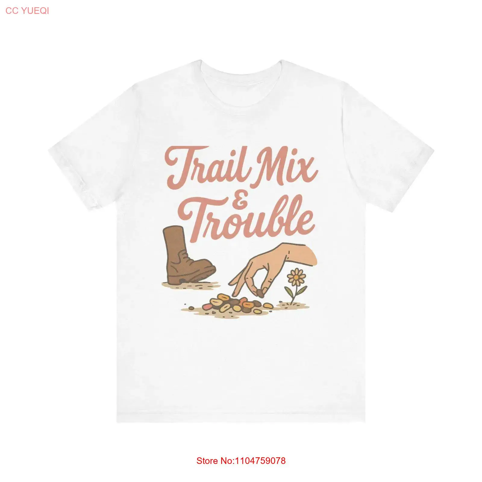 Outdoor Adventure Hiking - Trail Mix Trouble T Shirt Fun