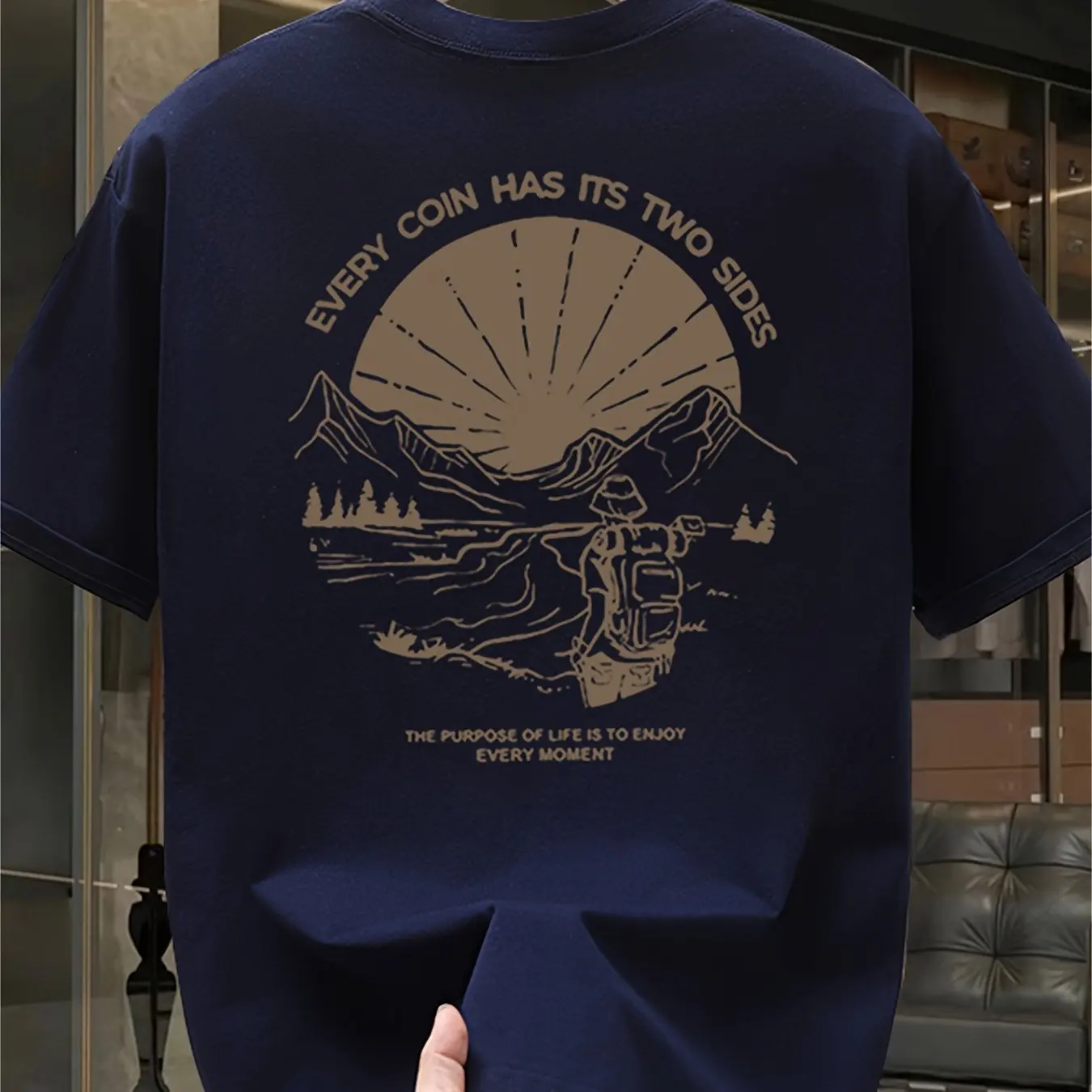 Vintage Mountain Hiking Graphi - Outdoor Adventure Quotes Short ulasan dan harga