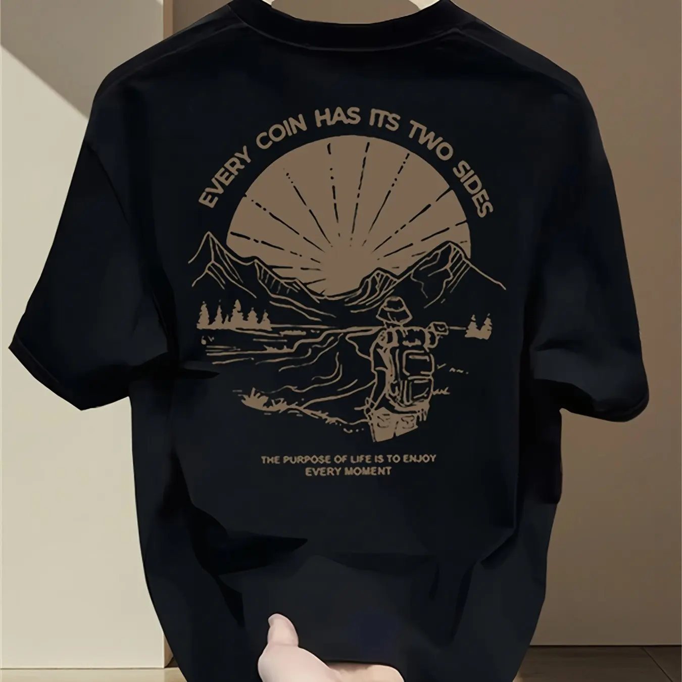 Vintage Mountain Hiking Graphi - Outdoor Adventure Quotes Short ulasan dan harga
