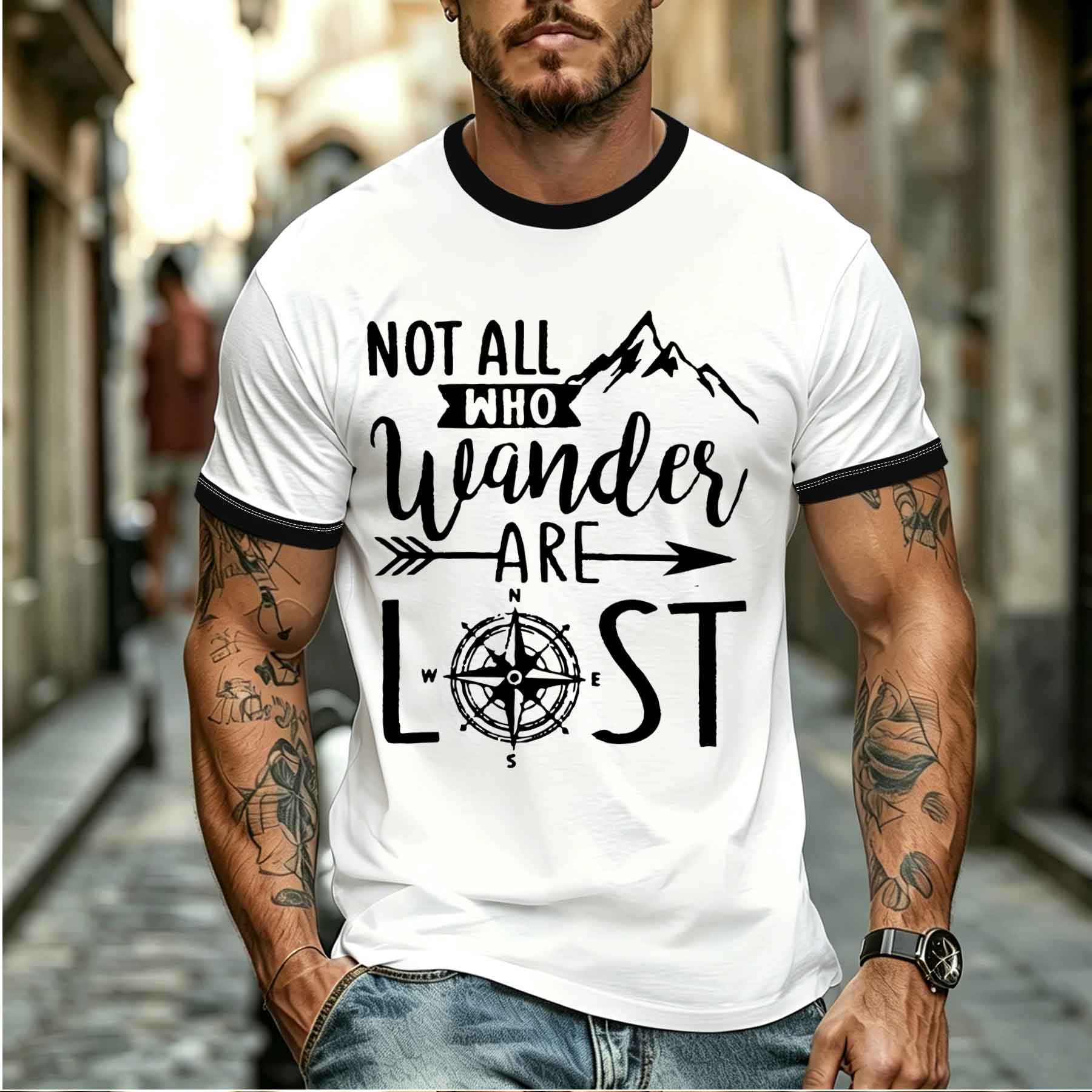 2026 new model Tee Stylish Com - Outdoor Adventure Quotes Short ulasan dan harga