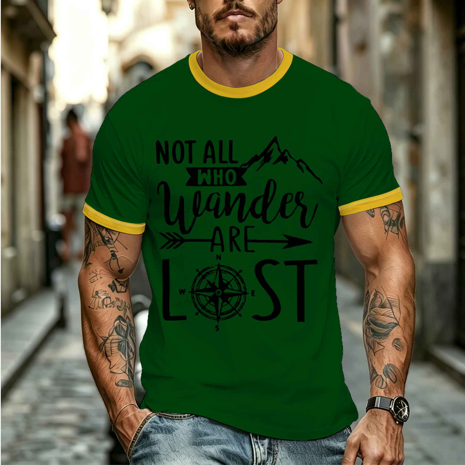 2026 new model Tee Stylish Com - Outdoor Adventure Quotes Short ulasan dan harga