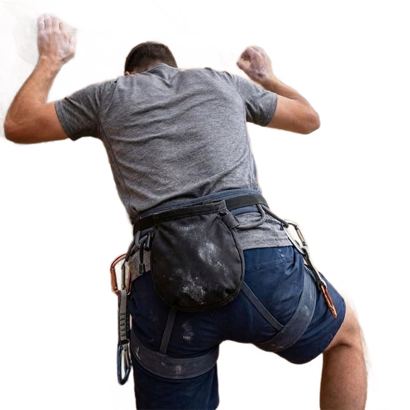 Chalk Bag for Rock Climbing Ad - Harness Climbing Adjustable ulasan dan harga