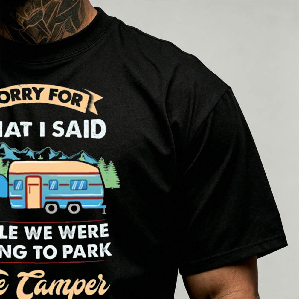 Camper Trailer Camping Graphic - Outdoor Adventure Quotes Short ulasan dan harga