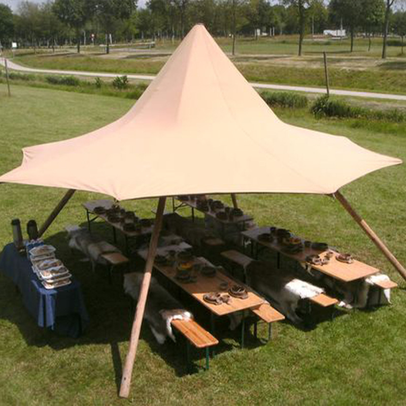 Double Layer Solid Wood Tent,  - Outdoor Adventure Resorts ulasan dan harga