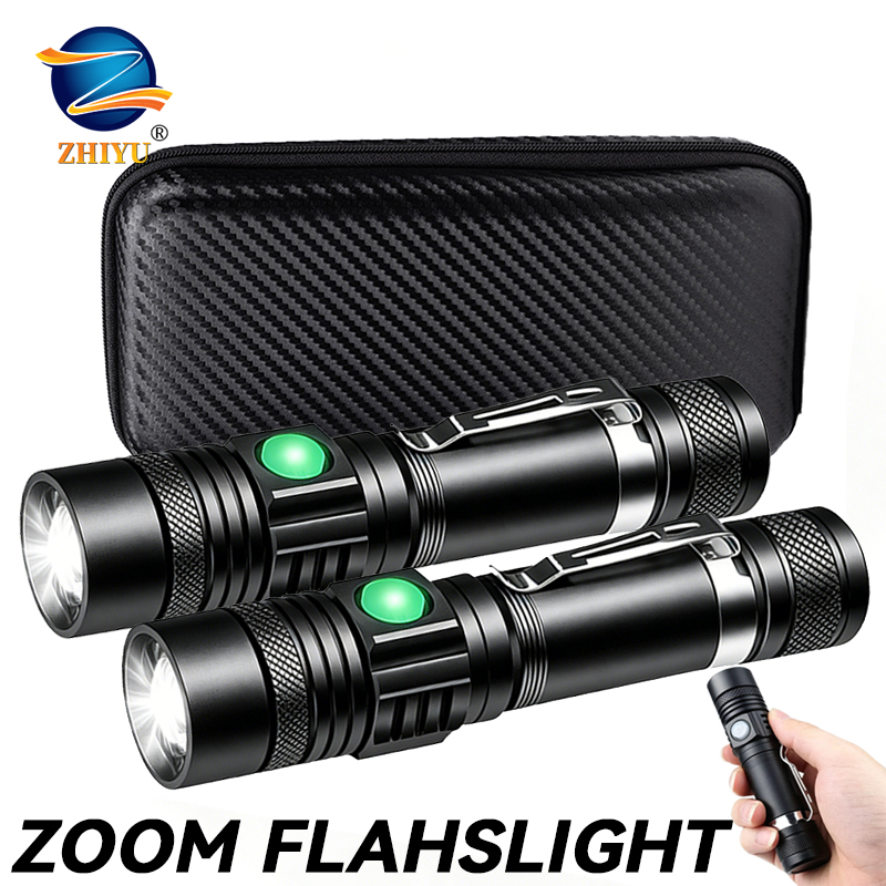 T6 LED Rechargeable Flashlight - Outdoor Adventure Hiking ulasan dan harga