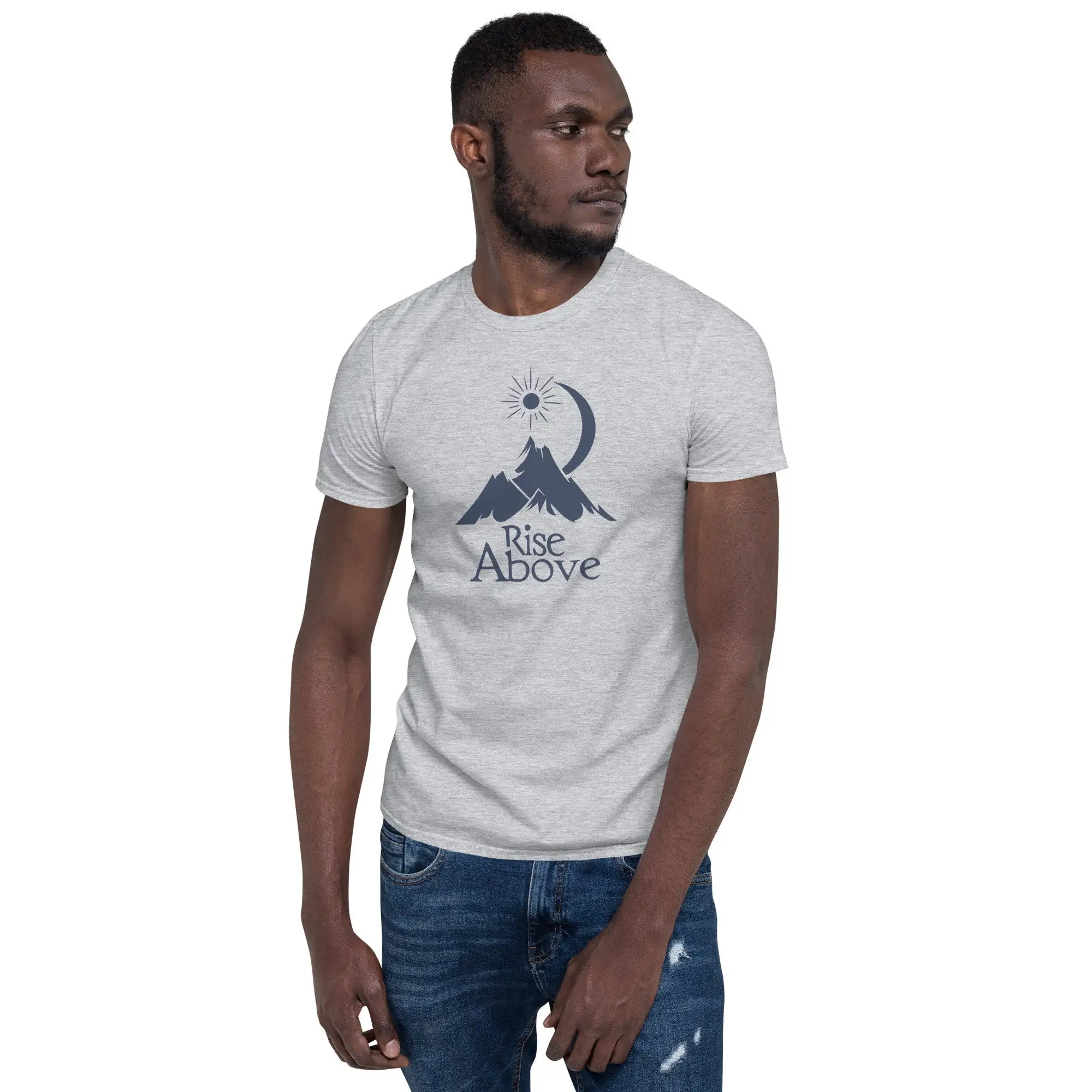 Rise Above Mountain T Shirt In - Outdoor Adventure Quotes Short ulasan dan harga